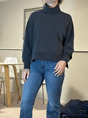 lululemon athletica dark gray Turtleneck Sweatshirt
